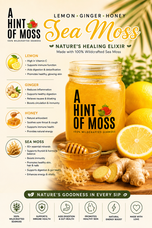 Lemon Ginger Health Blend Sea Moss