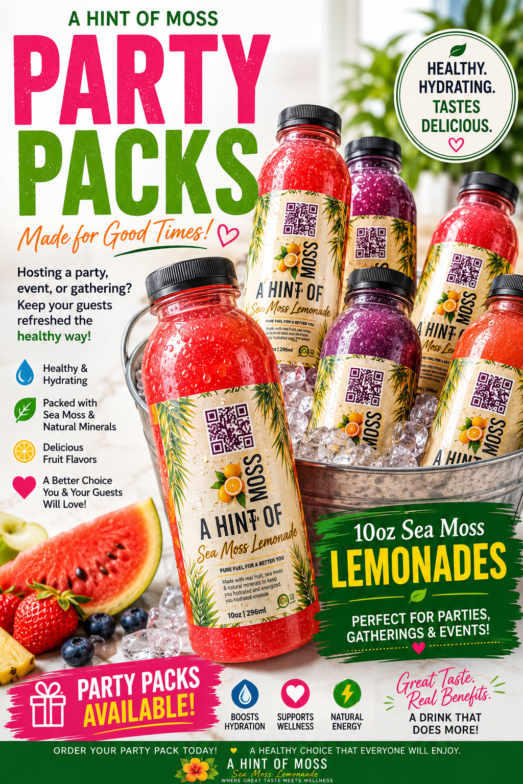 SEA MOSS LEMONADE PARTY PACKS