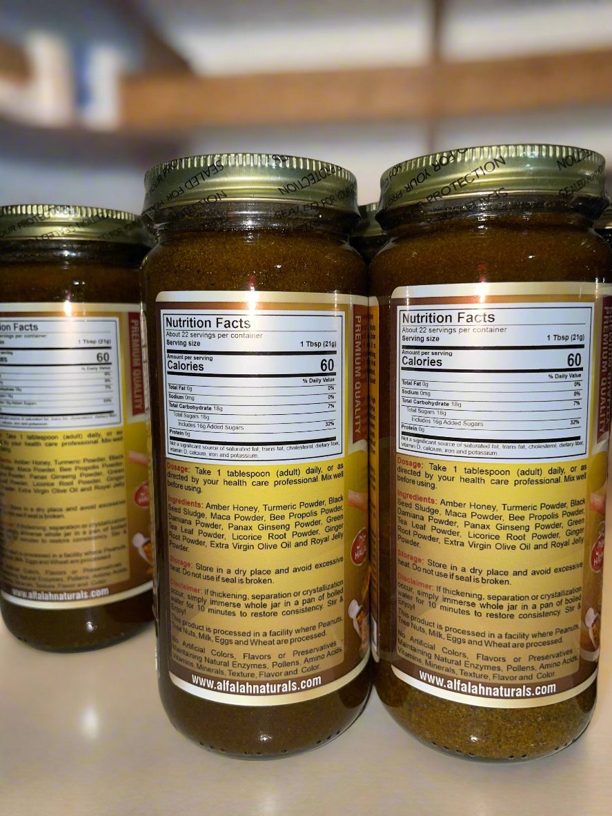 Turmeric Honey with Black Seed